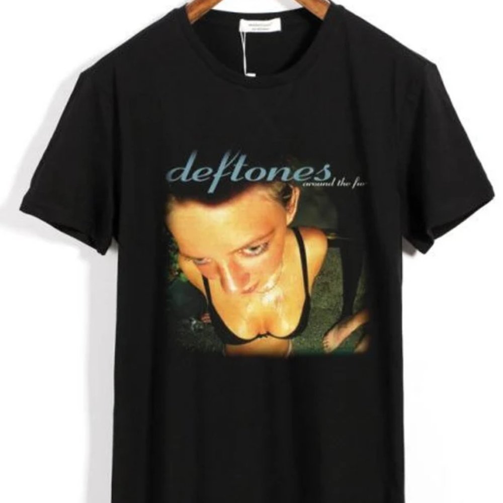 New Deftones Around The Fur Vintage Style Unisex Cotton Black T-Shirt